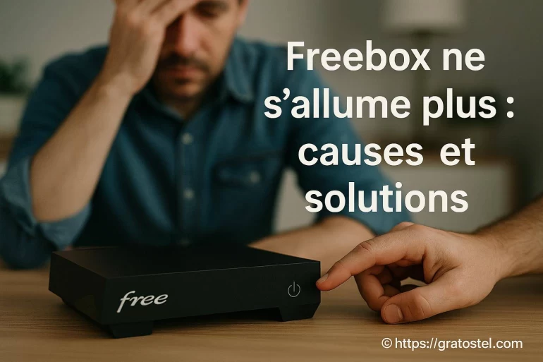 Freebox ne s'allume plus : quelles sont les causes et comment y remédier