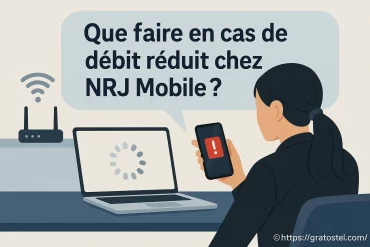 Que faire en cas de débit réduit chez NRJ Mobile ?