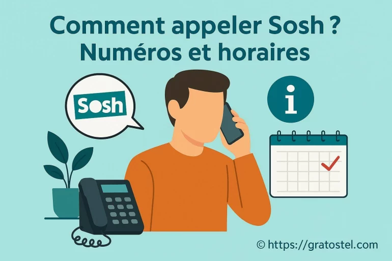 Comment appeler Sosh : numéros et horaires à connaître