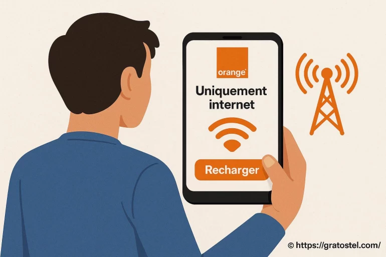 Recharge Orange uniquement internet : comment procéder facilement ?