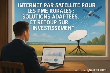 Internet par satellite pour les PME rurales : quelles solutions et quel retour sur investissement ?