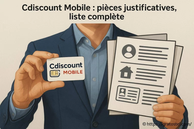Cdiscount Mobile : quelles pièces justificatives fournir pour votre dossier ?
