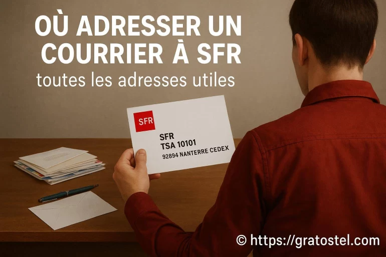 Où adresser un courrier à SFR : toutes les adresses utiles à connaître