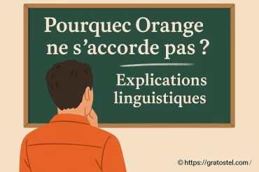 Pourquoi orange ne s'accorde pas en français ? Explications linguistiques