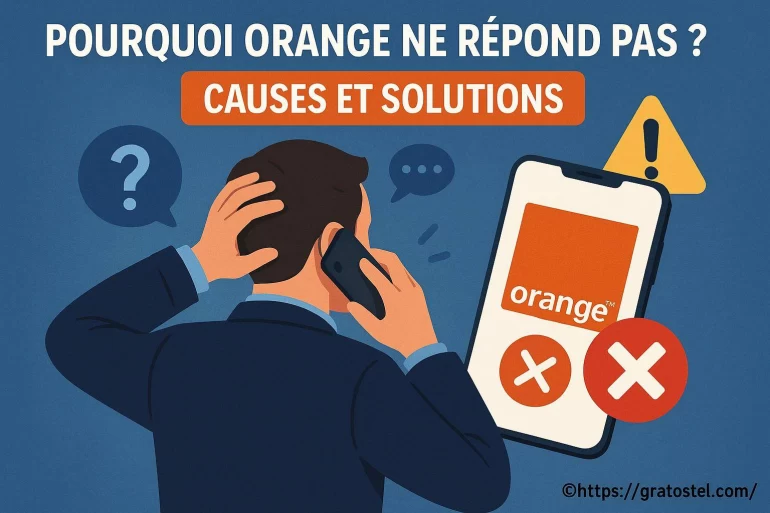 Pourquoi Orange ne répond pas : causes fréquentes et solutions efficaces