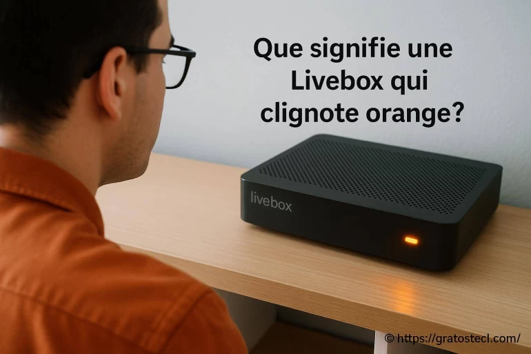 Que signifie une Livebox qui clignote orange ?