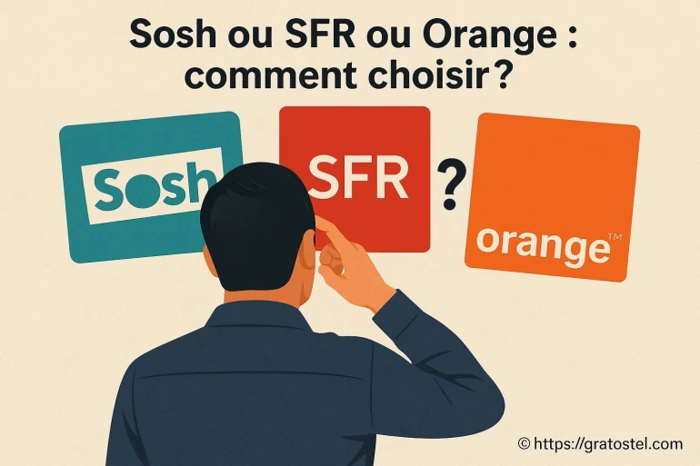 Sosh ou SFR ou Orange : comment choisir l’opérateur qui vous convient ?
