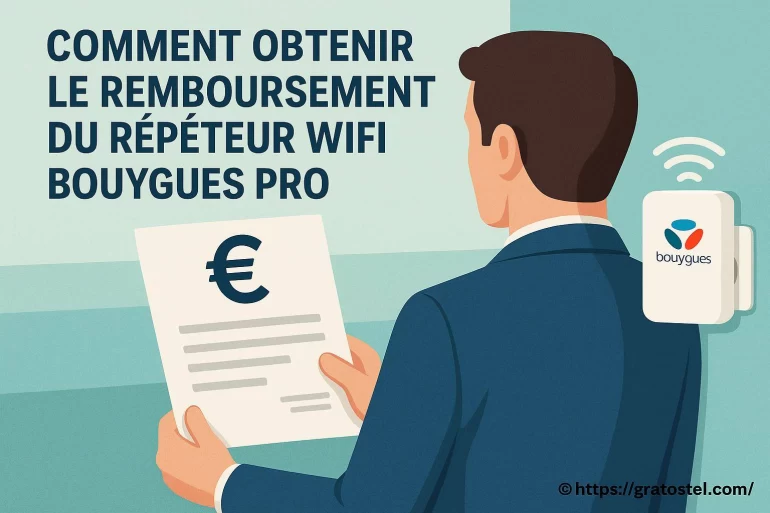 Comment obtenir le remboursement du répéteur WiFi Bouygues Pro ?