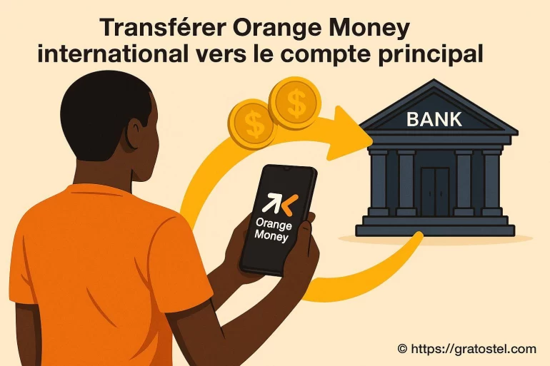 Transférer Orange Money international vers votre compte principal : mode d’emploi
