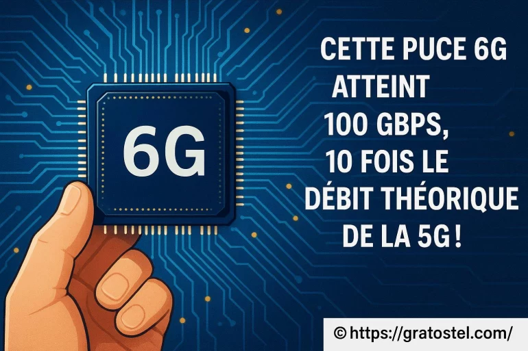 Cette puce 6g atteint un débit de 100 gbps, dix fois plus rapide que la 5g
