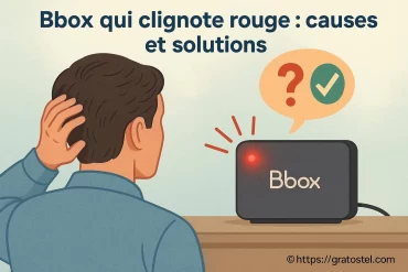 Bbox qui clignote rouge : quelles sont les causes et comment y remédier ?