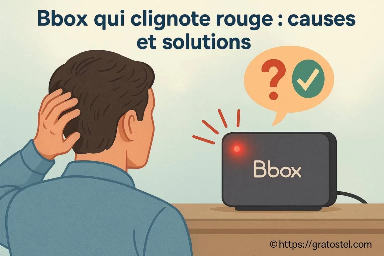 Bbox qui clignote rouge : quelles sont les causes et comment y remédier ?