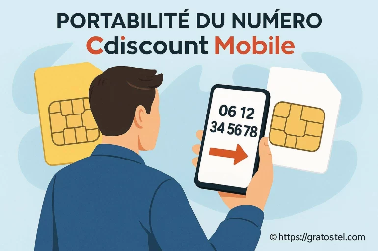 Portabilité du numéro avec Cdiscount Mobile : comment ça marche ?