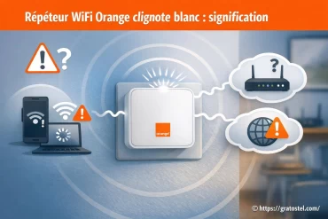 Répéteur WiFi Orange clignote blanc : que signifie ce voyant ?
