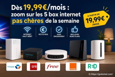 Les 5 meilleures box internet pas chères à partir de 19,99€/mois
