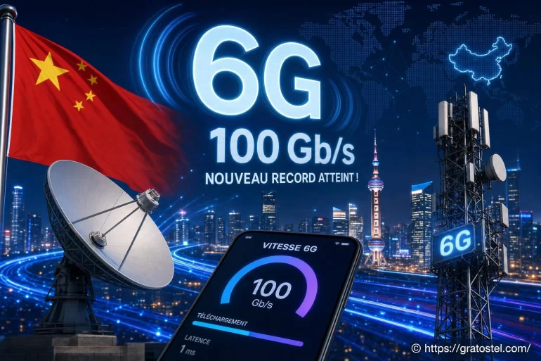 La chine établit un nouveau record de vitesse avec la 6g à 100 gb/s