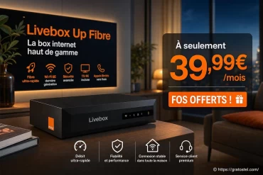 La box internet Livebox Up Fibre parmi les plus complètes à 39,99 €