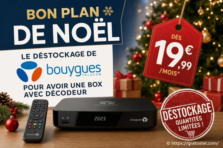 Bouygues fait son déstockage de Noël avec une box TV dès 19,99 €