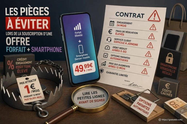 Les pièges à éviter lors de la souscription d’une offre forfait + smartphone