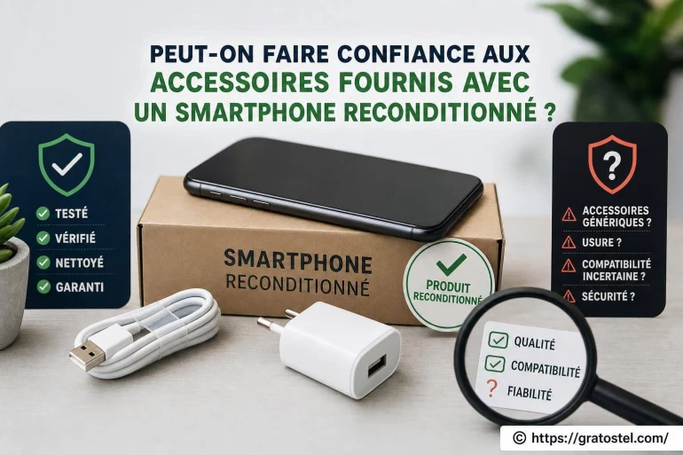 Peut-on faire confiance aux accessoires fournis avec un smartphone reconditionné ?