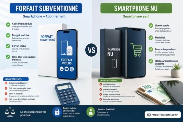Forfait subventionné : avantages et inconvénients face au smartphone nu