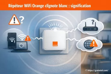 Répéteur WiFi Orange clignote blanc : que signifie ce voyant ?
