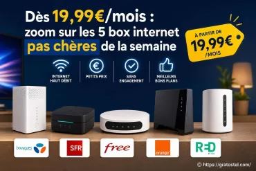 Les 5 meilleures box internet pas chères à partir de 19,99€/mois