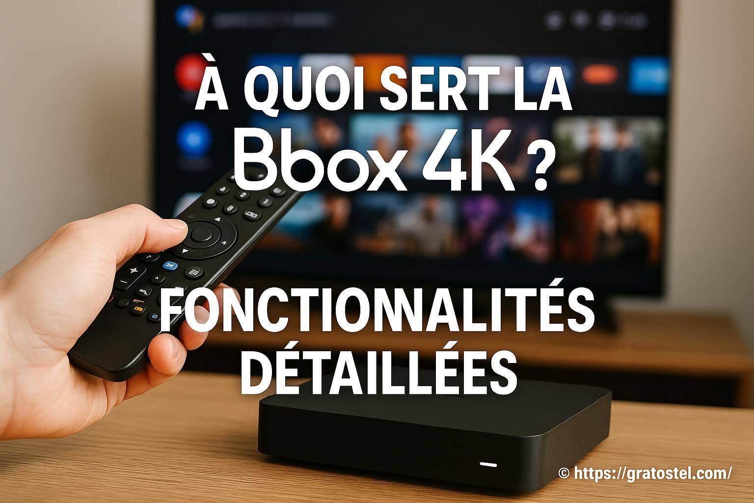 À quoi sert la bbox 4k et quelles sont ses fonctionnalités détaillées ?