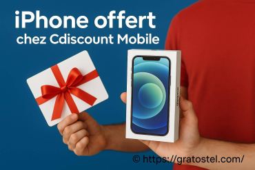 Offre iPhone offert chez Cdiscount mobile : comment en profiter