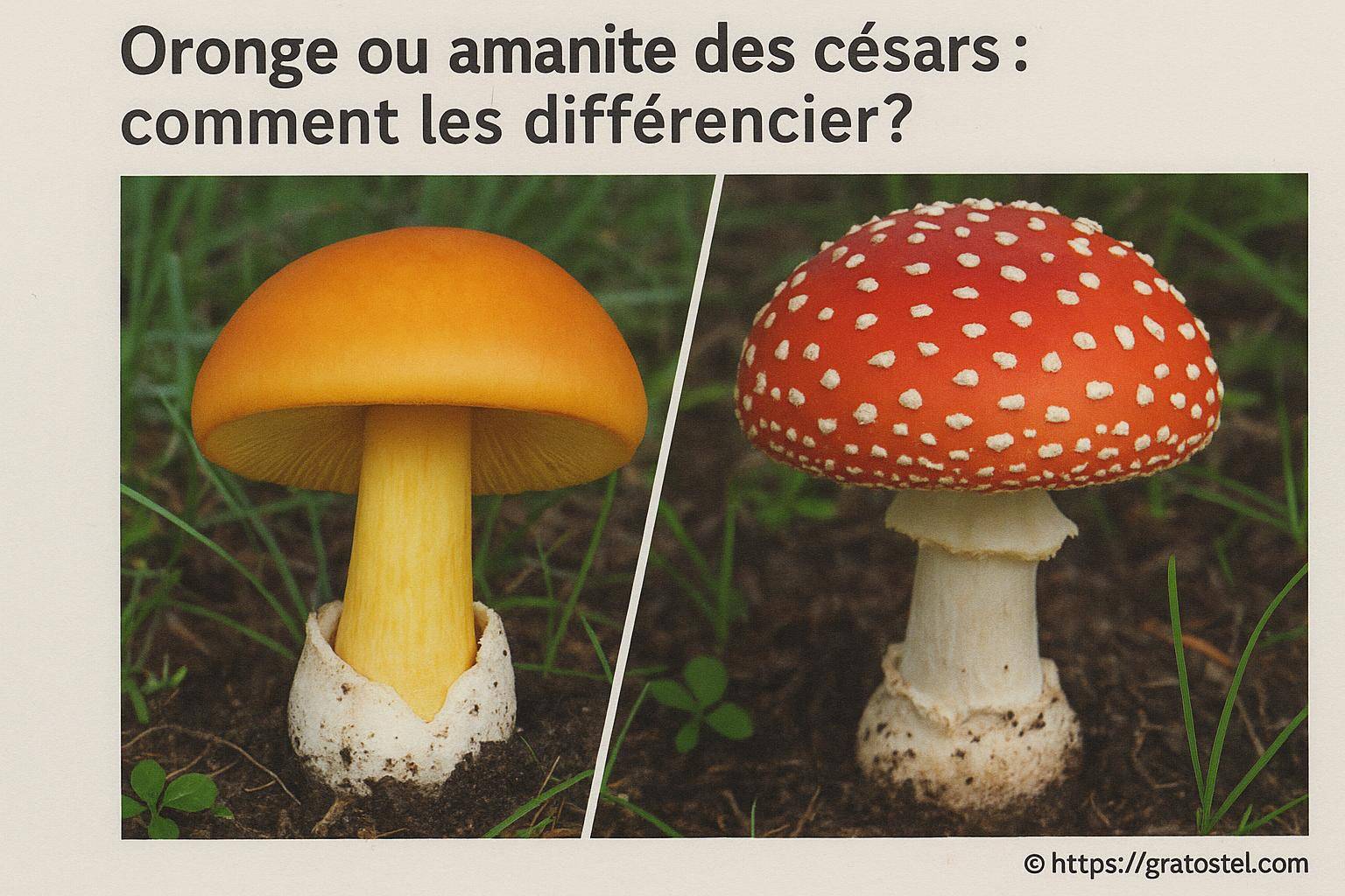 Oronge ou amanite des césars : comment les différencier facilement ?