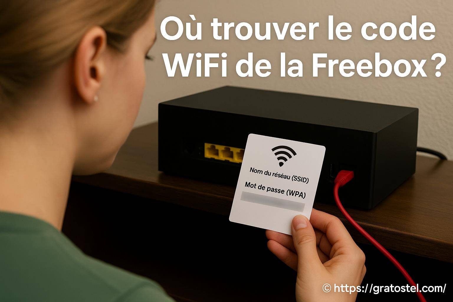 Où trouver le code wifi de la freebox ?