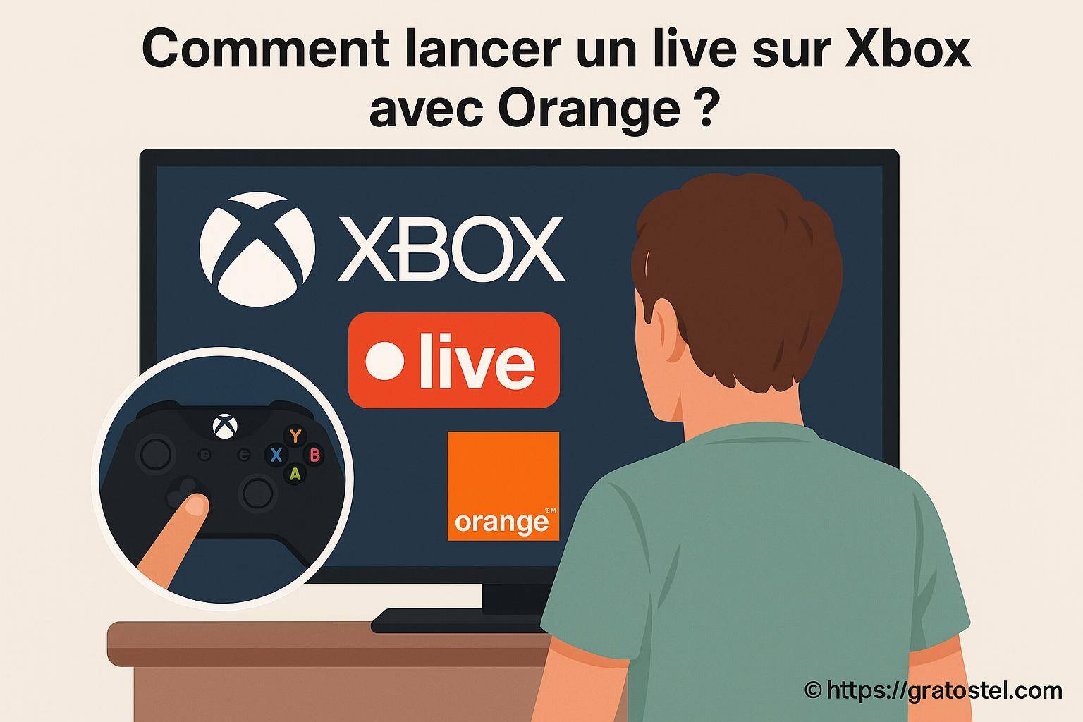 Comment lancer un live sur xbox avec orange ?