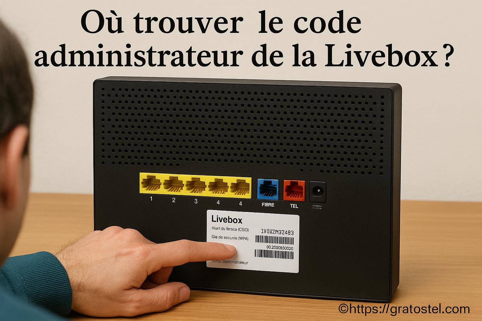 Où trouver le code administrateur de la livebox ?