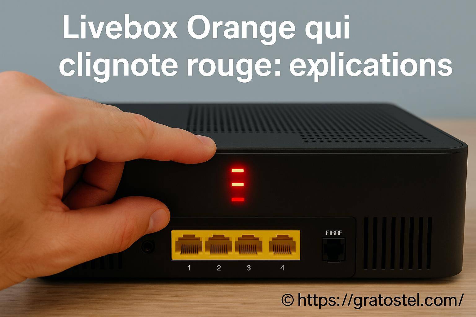 Livebox orange qui clignote rouge : que signifie ce voyant ?