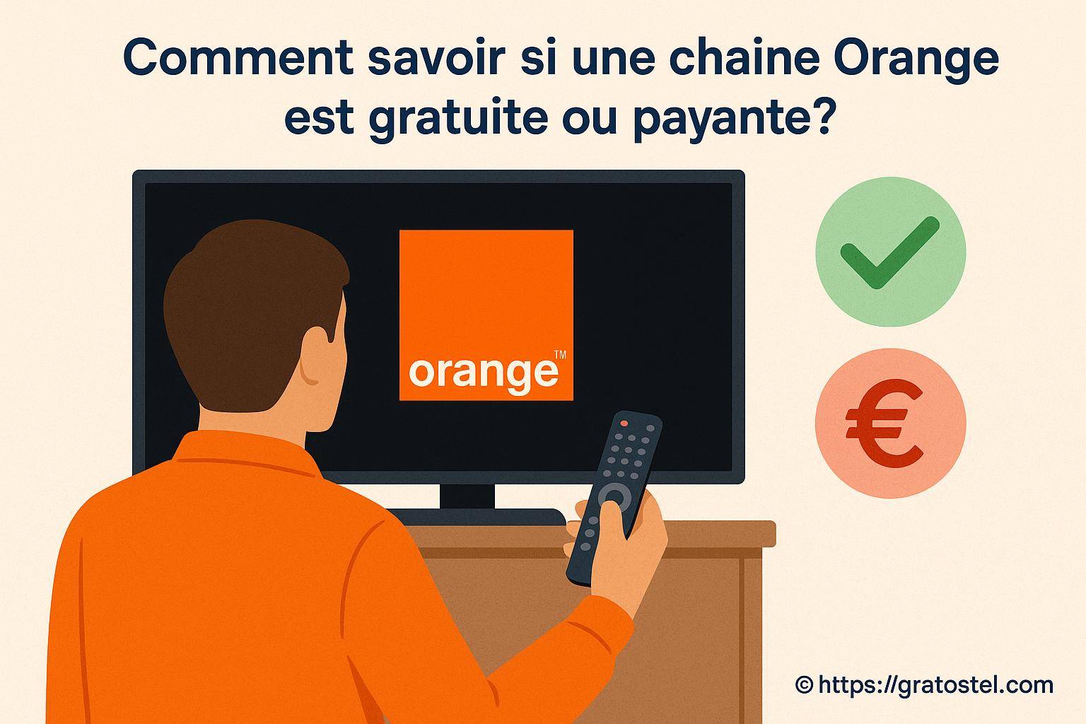 Comment savoir si une chaîne Orange est gratuite ou payante ?