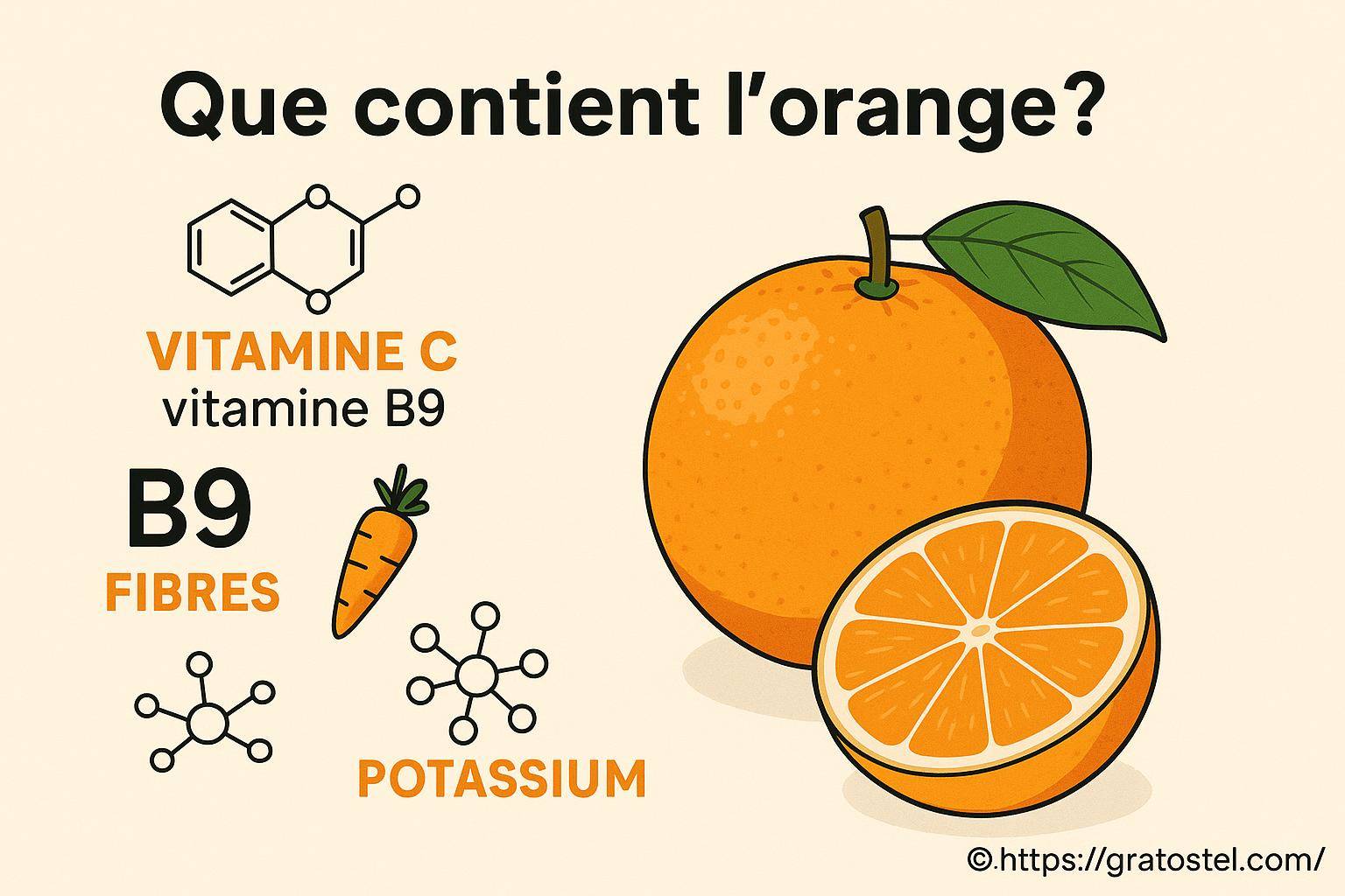 Que contient l'orange ? Découvrez ses bienfaits et nutriments essentiels