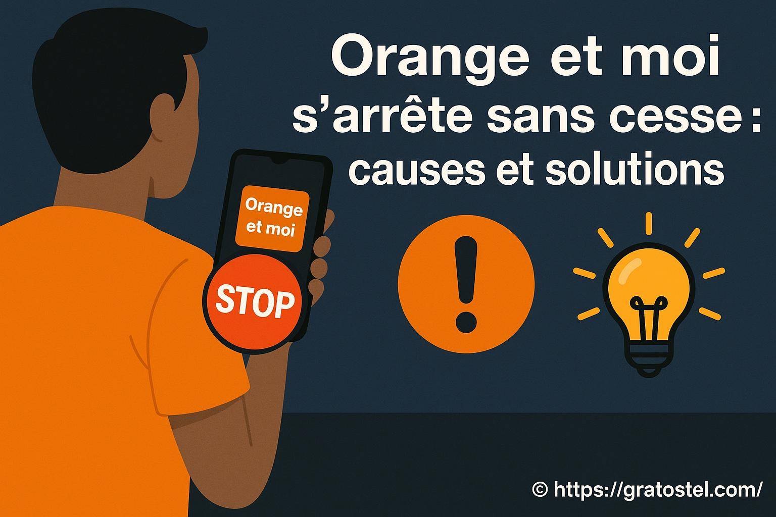 Orange et moi s'arrête sans cesse : quelles sont les causes et comment y remédier ?
