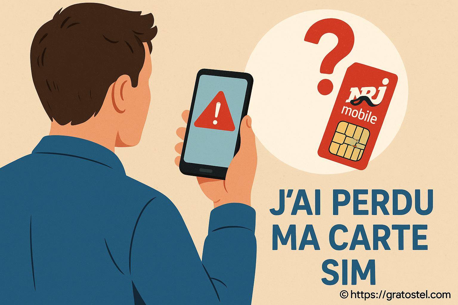 J’ai perdu ma carte SIM NRJ Mobile : quelles démarches effectuer ?