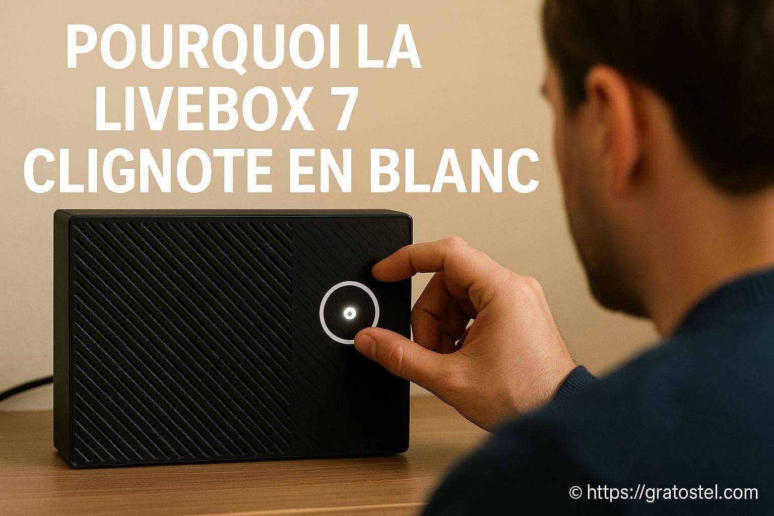Pourquoi la Livebox 7 clignote en blanc : causes et solutions