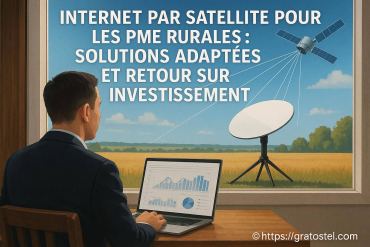 Internet par satellite pour les PME rurales : quelles solutions et quel retour sur investissement ?