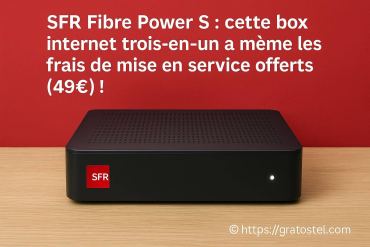 Sfr fibre power s : la box internet trois-en-un avec frais de mise en service offerts