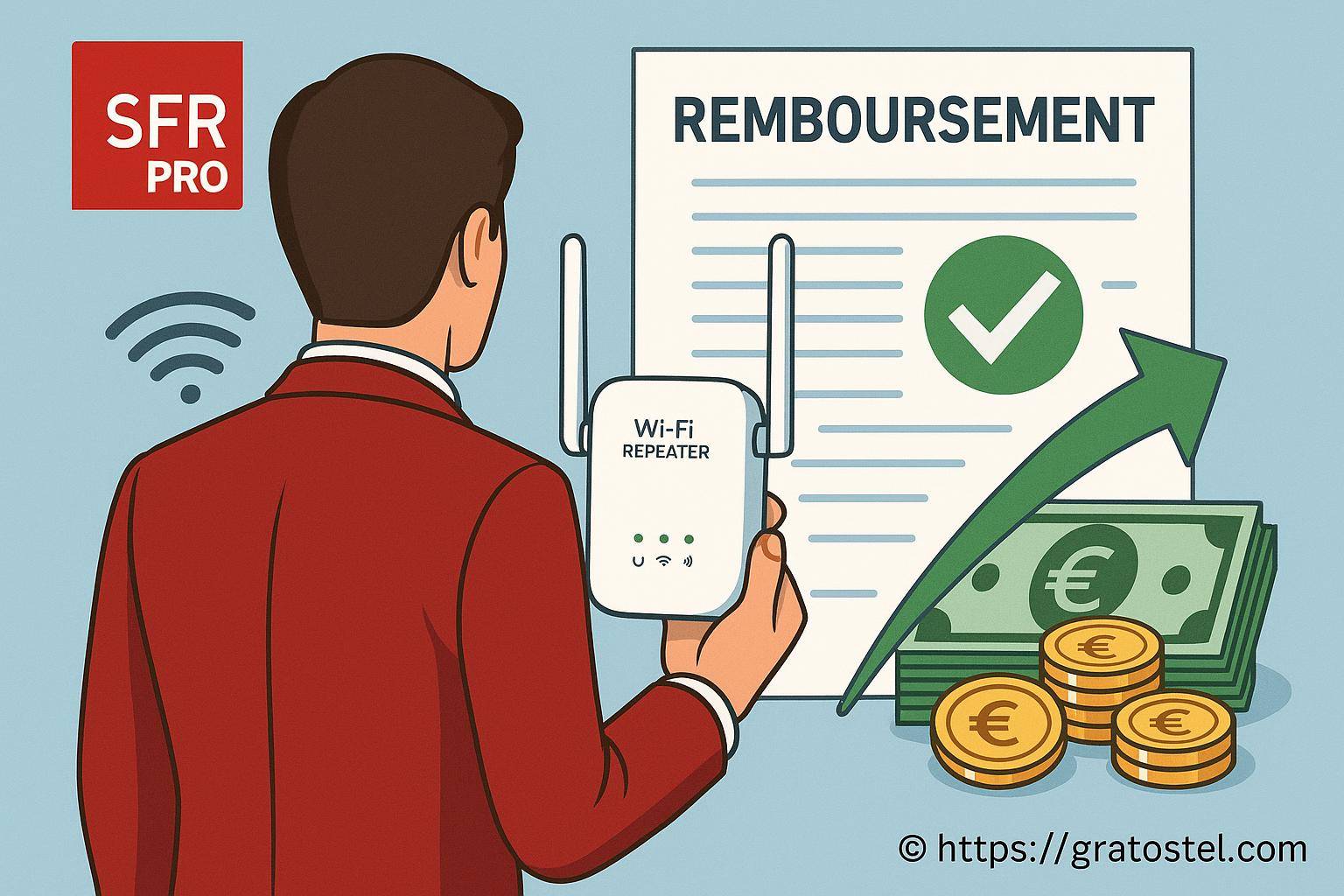 Remboursement du répéteur WiFi SFR Pro : quelles démarches suivre