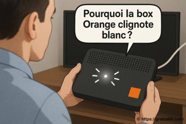 Pourquoi la box Orange clignote blanc ? Explications et solutions