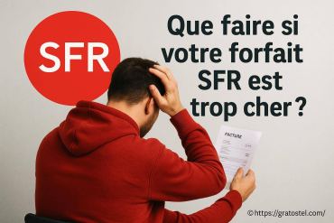 Que faire si votre forfait SFR est trop cher ?