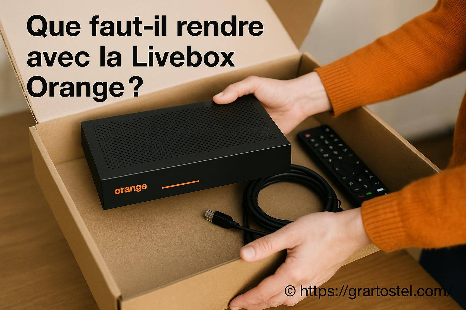Que faut-il rendre avec la Livebox Orange lors de la résiliation ?