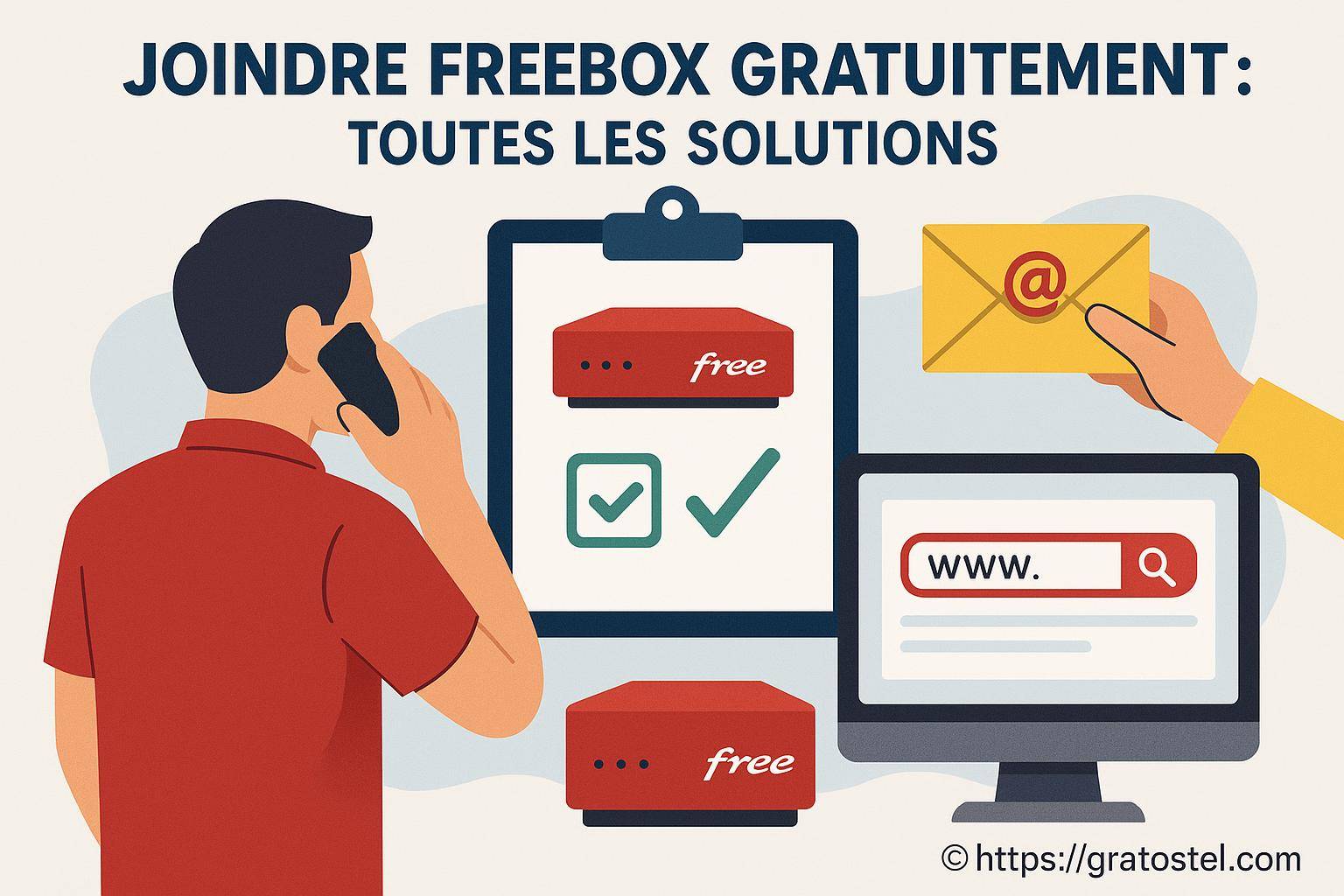 Joindre Freebox gratuitement : toutes les solutions efficaces