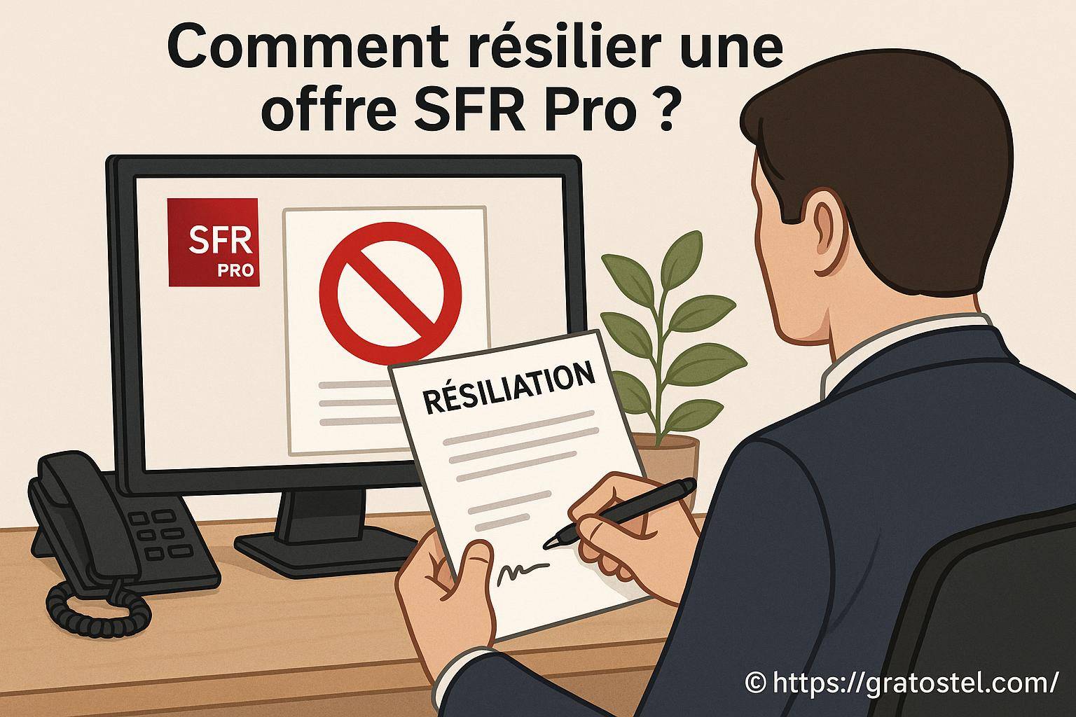 Comment résilier une offre SFR Pro facilement et rapidement ?