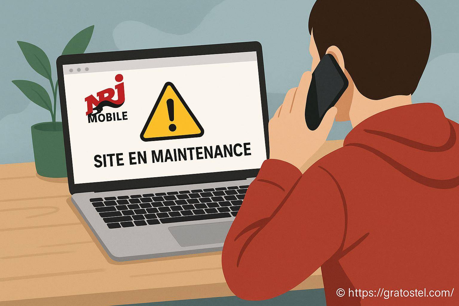 Que faire si le site NRJ Mobile est en maintenance ?