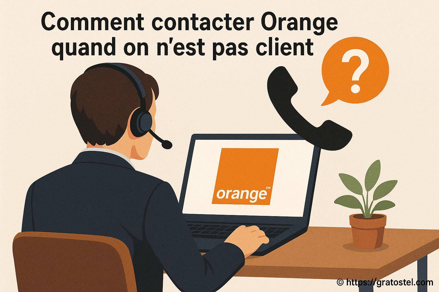 Comment contacter Orange quand on n’est pas client ?