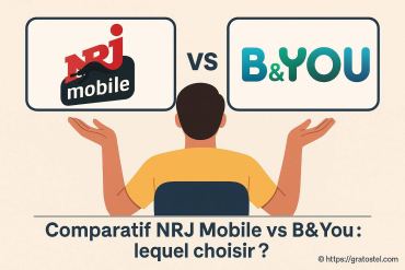 Comparatif NRJ Mobile vs B&You : lequel choisir pour votre forfait mobile ?